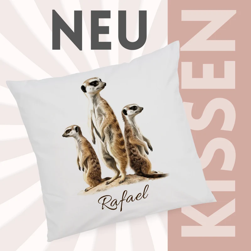 Kissenbezug Erdmännchen