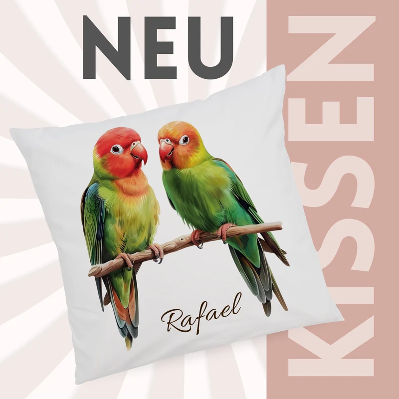 Kissenbezug Papageien