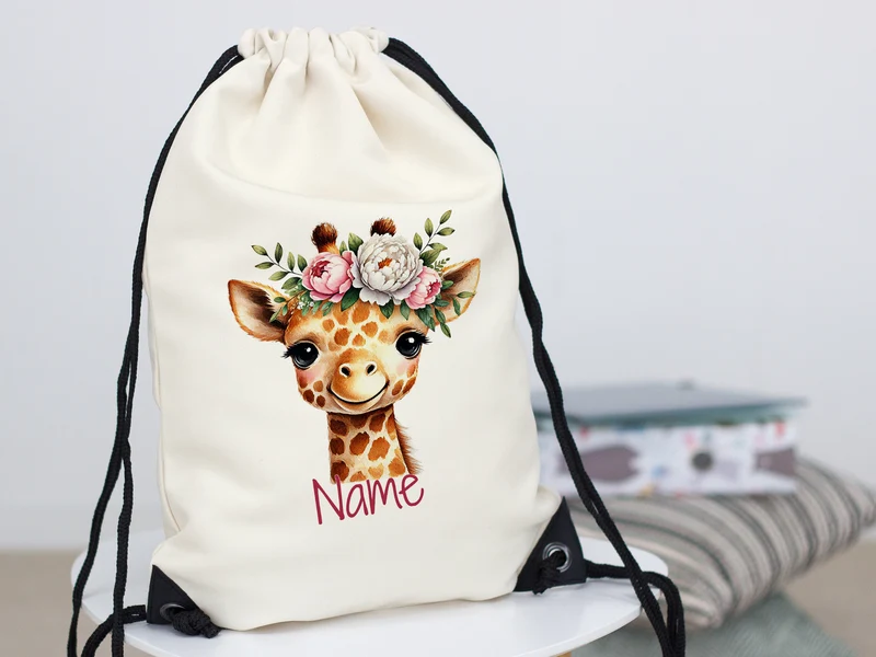 Turnbeutel Giraffe