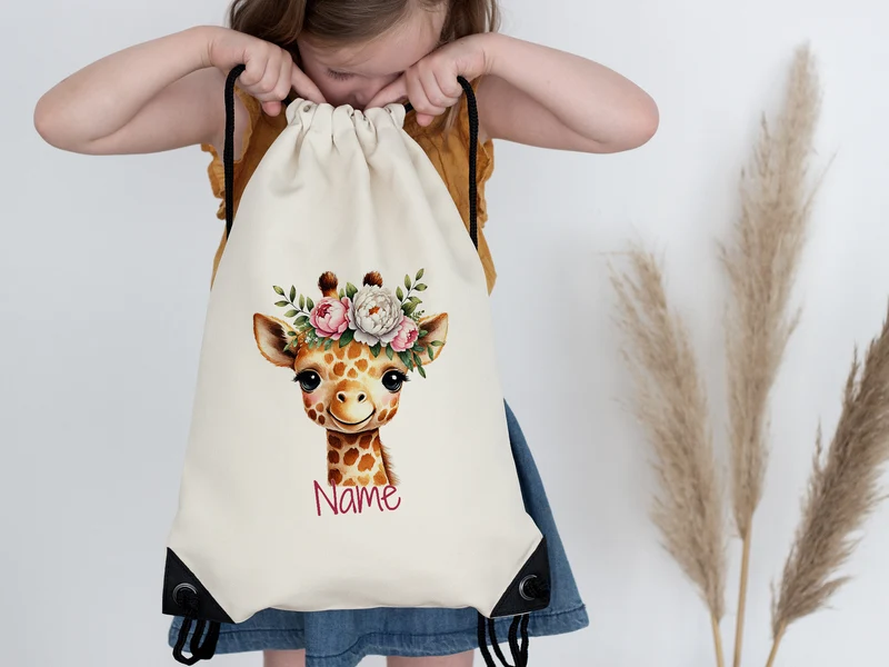 Turnbeutel Giraffe