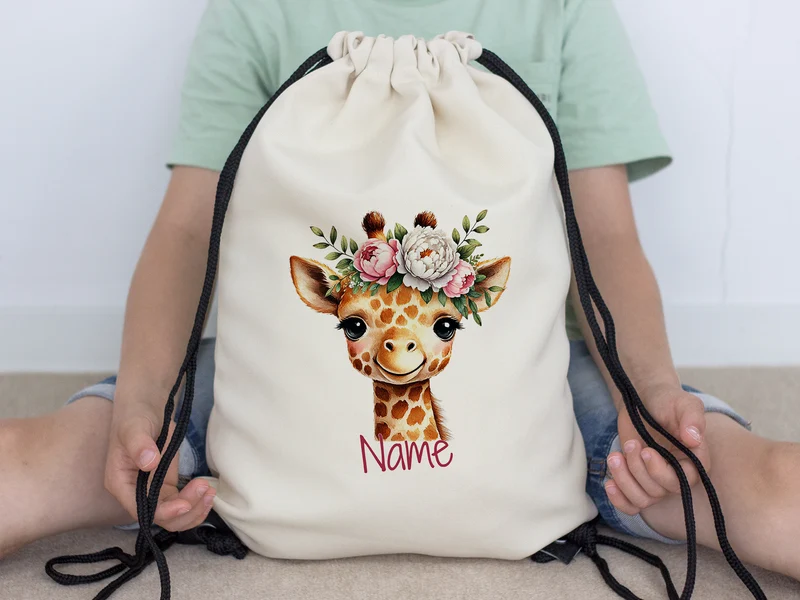 Turnbeutel Giraffe
