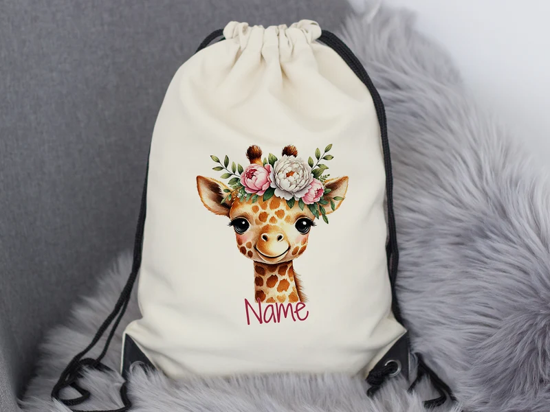 Turnbeutel Giraffe
