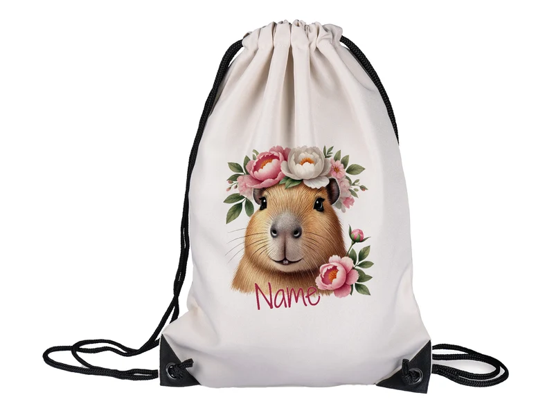 Turnbeutel mit süßem Meerschweinchen