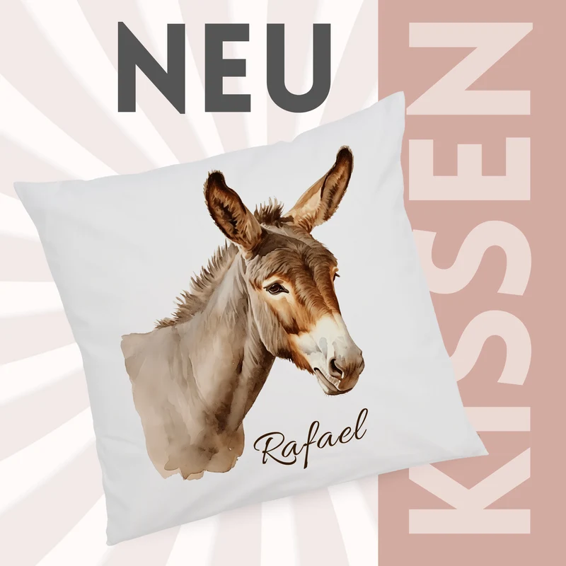 Kissenbezug Esel