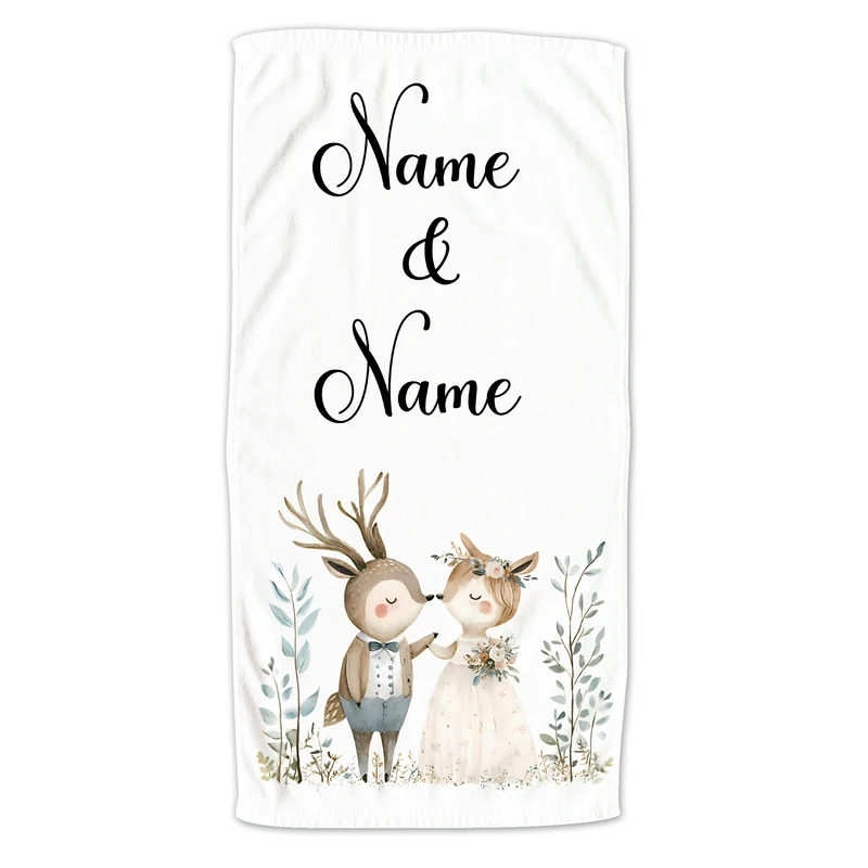Handtuch Hochzeit mit Namen