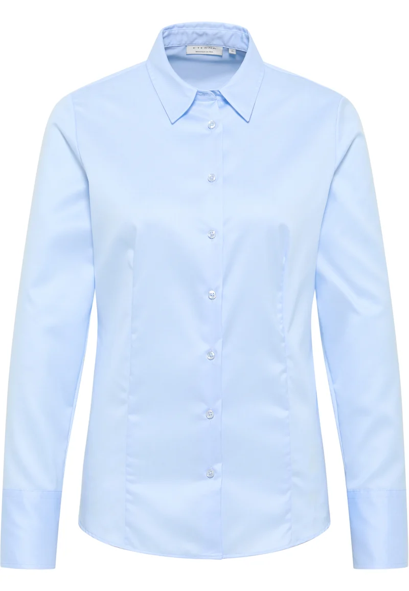 Cover Shirt Bluse Twill Langarm