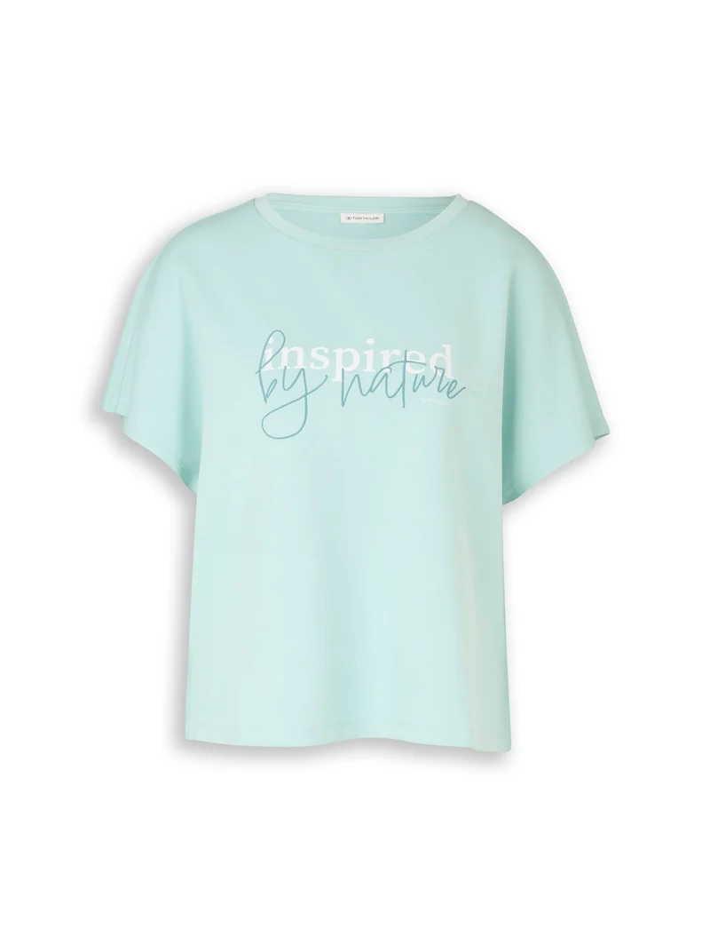 Loose Fit Scuba T-Shirt mit Print