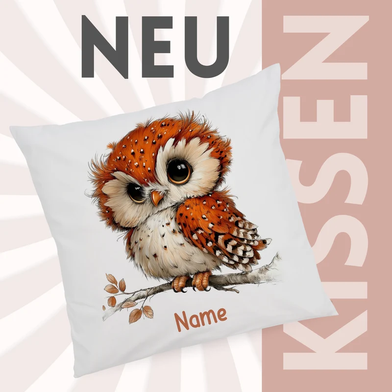 Kissenbezug Eule
