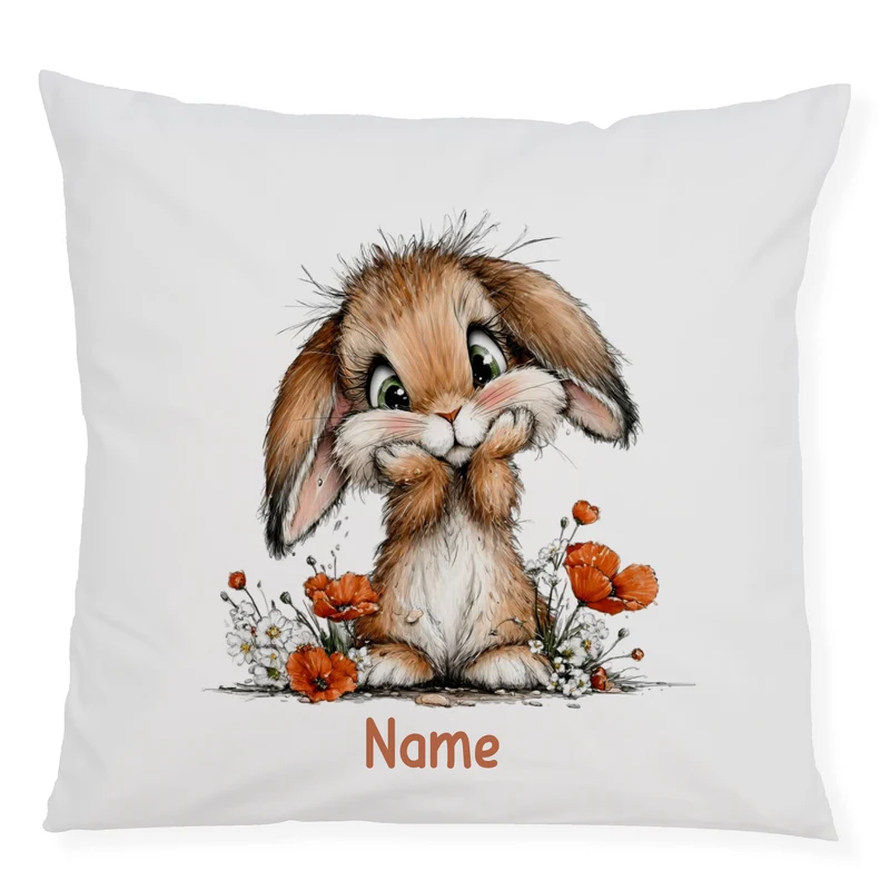 Kissenbezug Flauschiger Hase