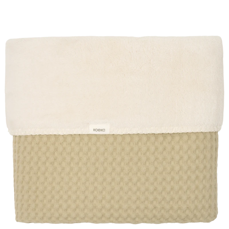 Cot blanket teddy Oslo olive