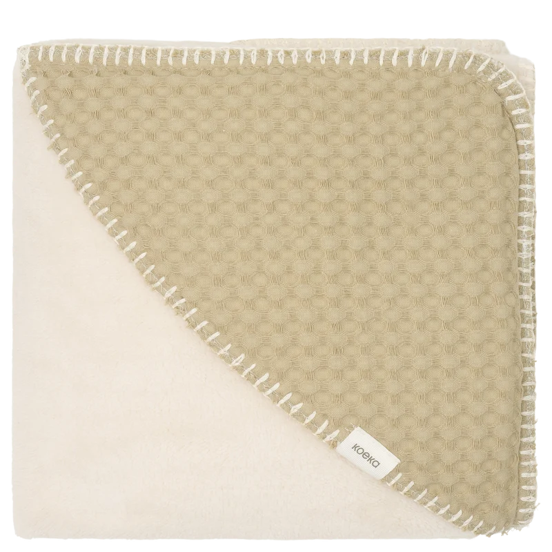 Wrap towel teddy Oslo olive