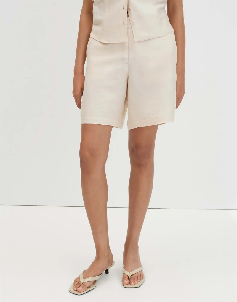 Charlie shorts linen, natural glaze