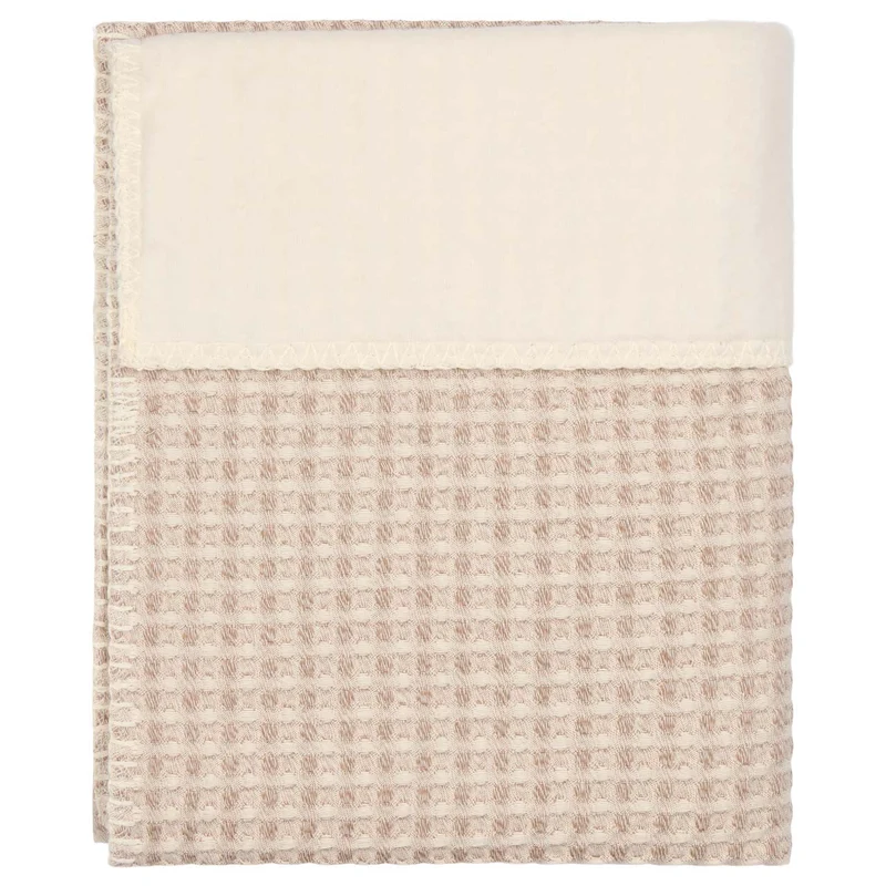 Bassinet blanket cotton fleece Amsterdam crumble