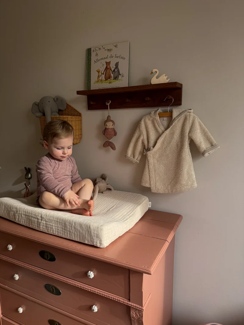 Baby bathrobe Dijon Daily warm white - 62/68