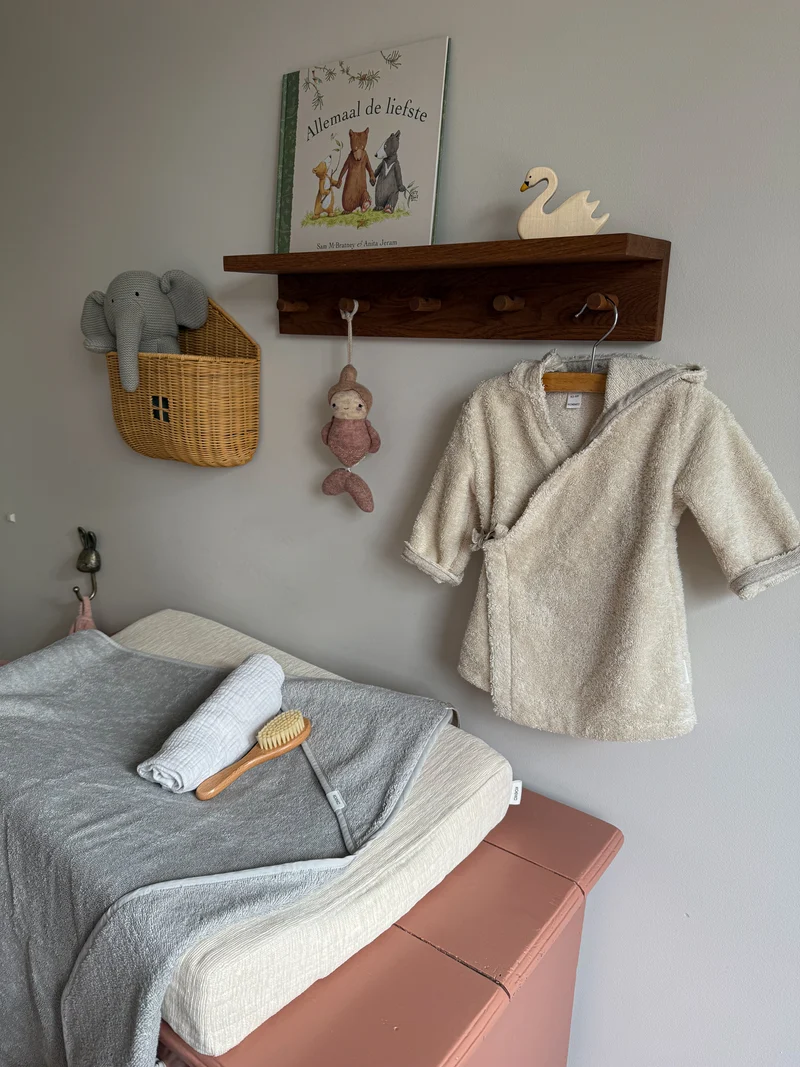 Baby bathrobe Dijon Daily warm white - 62/68