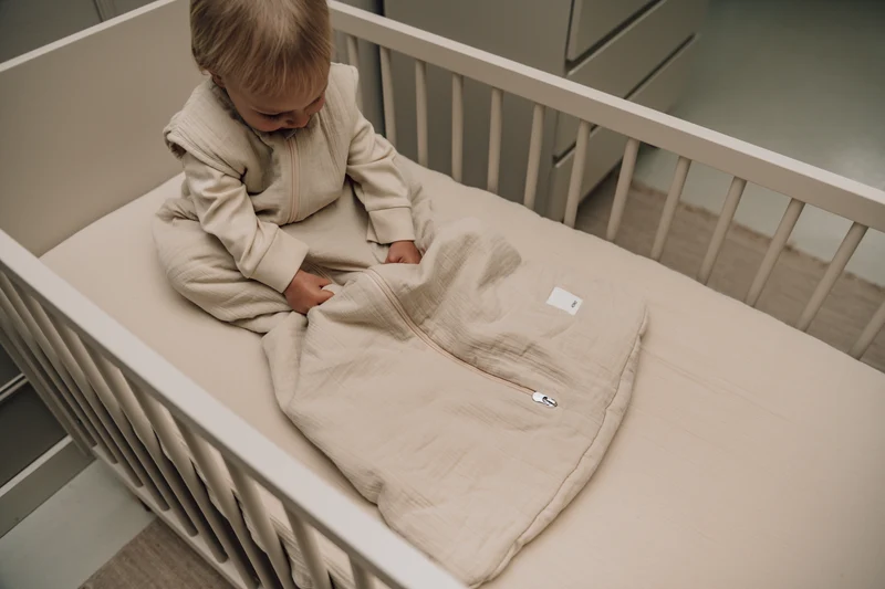 Baby sleeping bag 4 seasons Faro warm white - 80