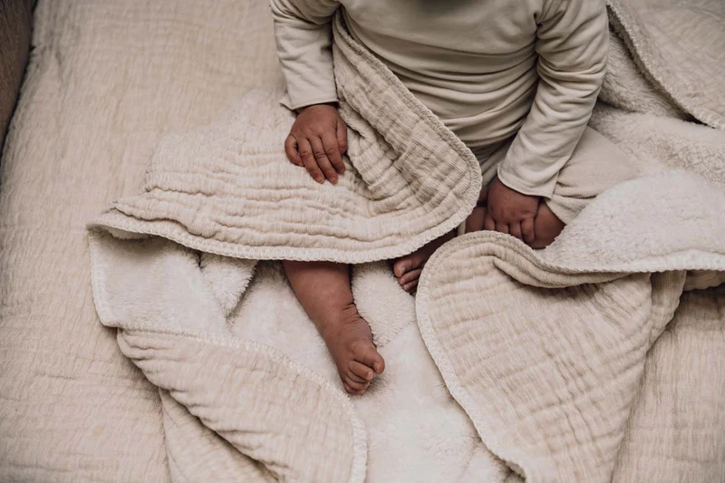 Wrap towel teddy Rivoli warm white