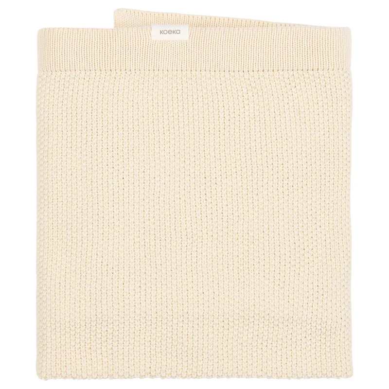 Cot blanket Lisbon powder white