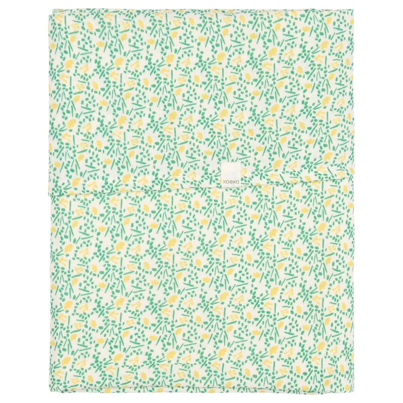 Cot sheet Meadow off white