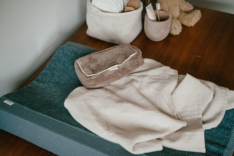Muslin swaddle Faro warm white