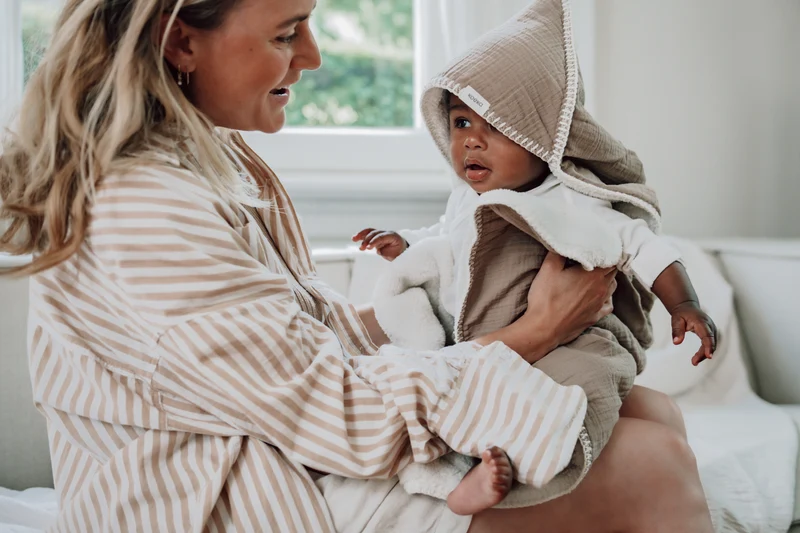 Wrap towel teddy Faro caffe
