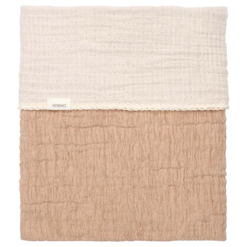 Cot blanket Rivoli caffe