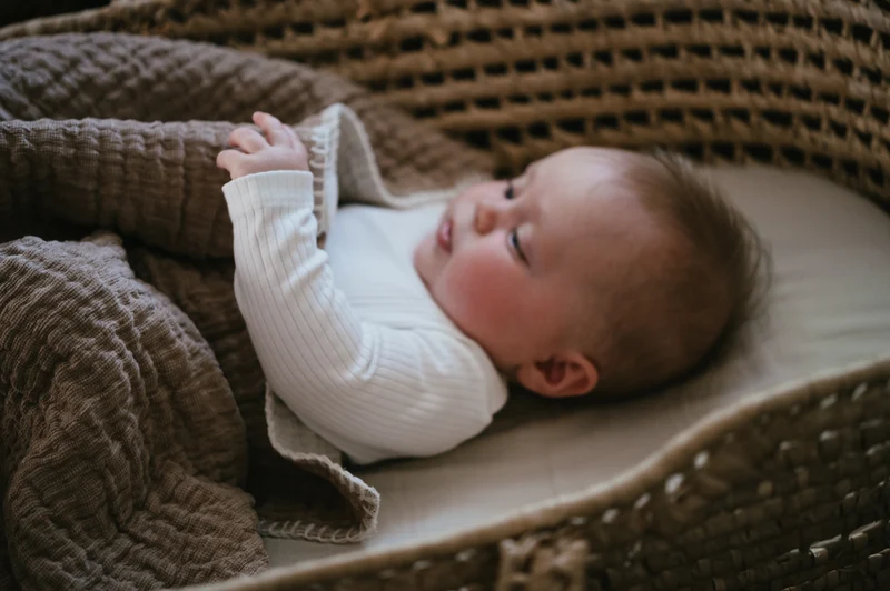 Bassinet blanket Rivoli caffe