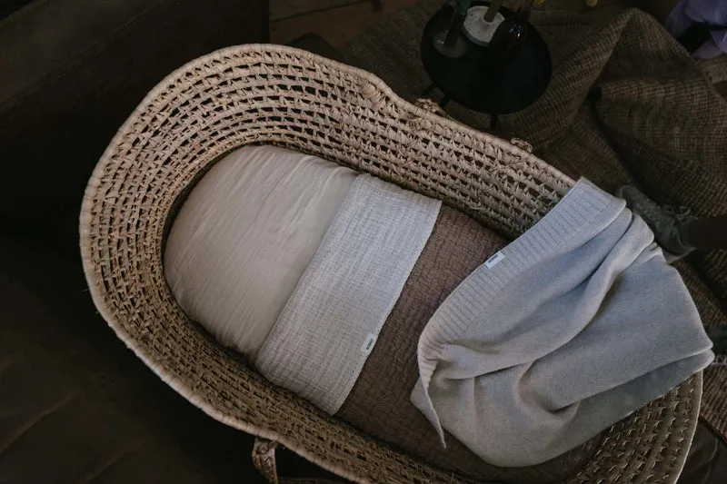 Bassinet blanket Rivoli caffe