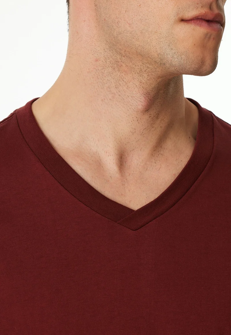 Langarmshirt V-Ausschnitt