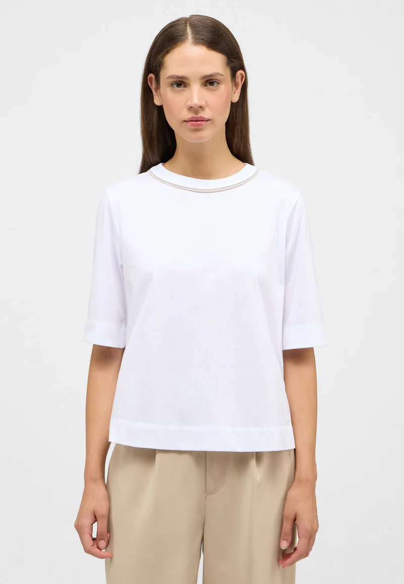 Bluse Single-Jersey Kurzarm