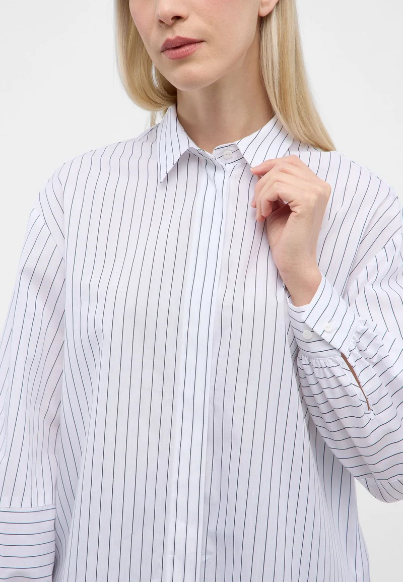 Bluse Popeline Langarm