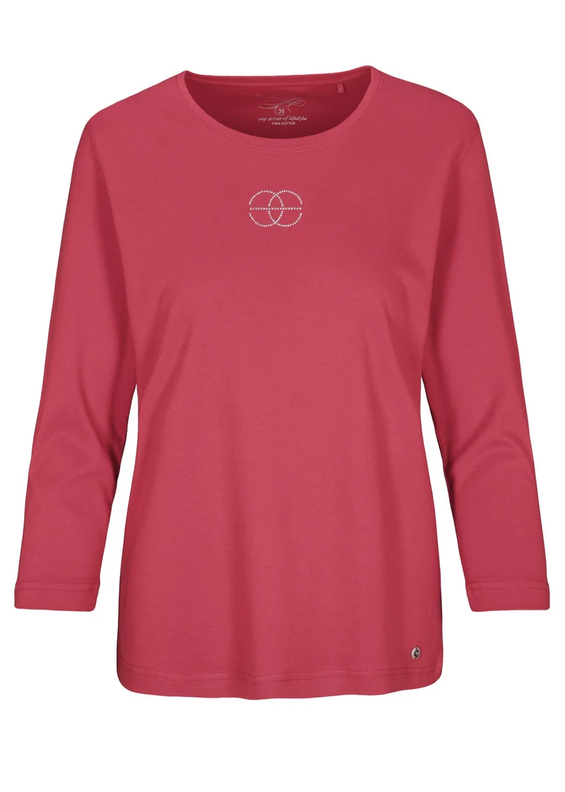 Rdh.-Shirt, 3/4 Arm, Steinchen