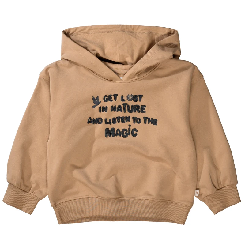 Hoodie mit Wording-Applikation