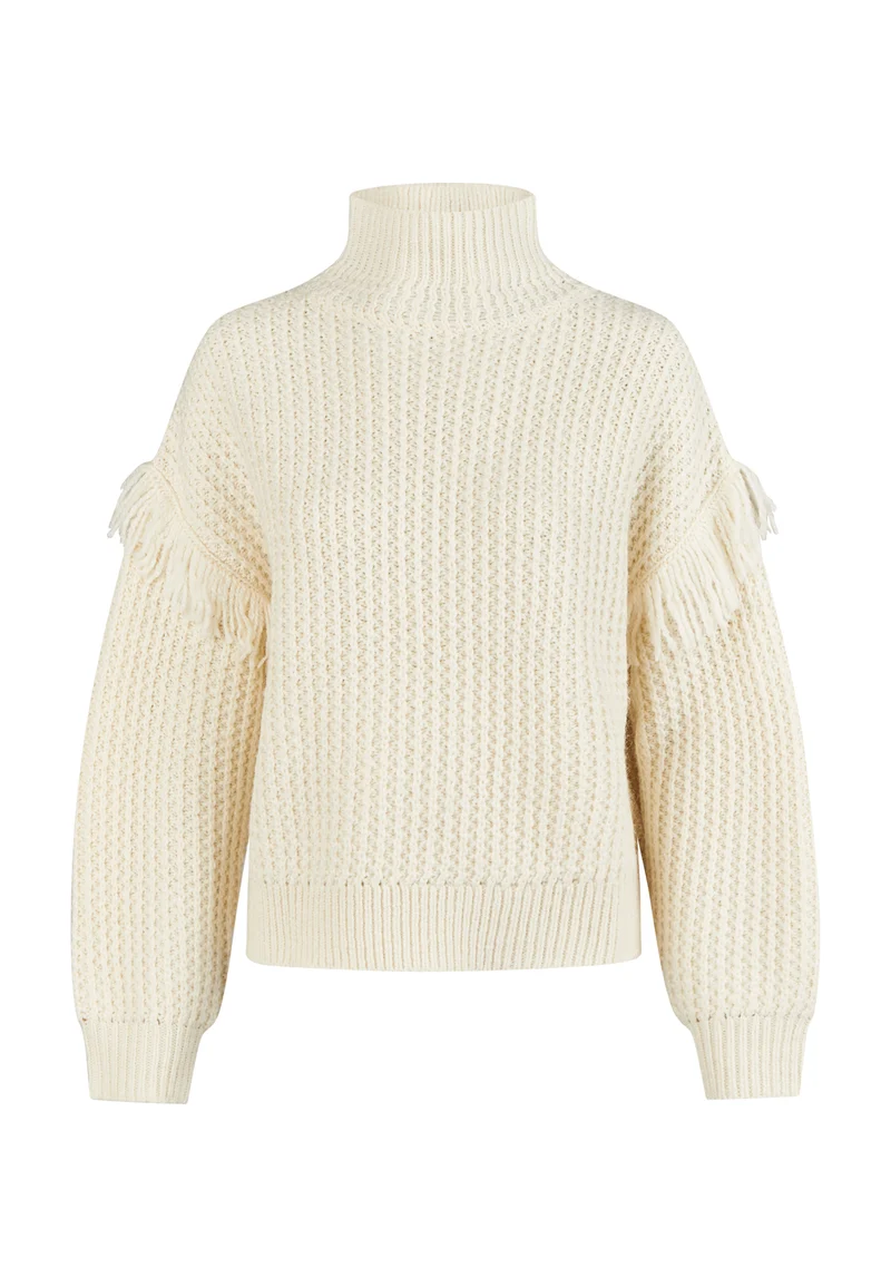 Pullover mit Fransendetails