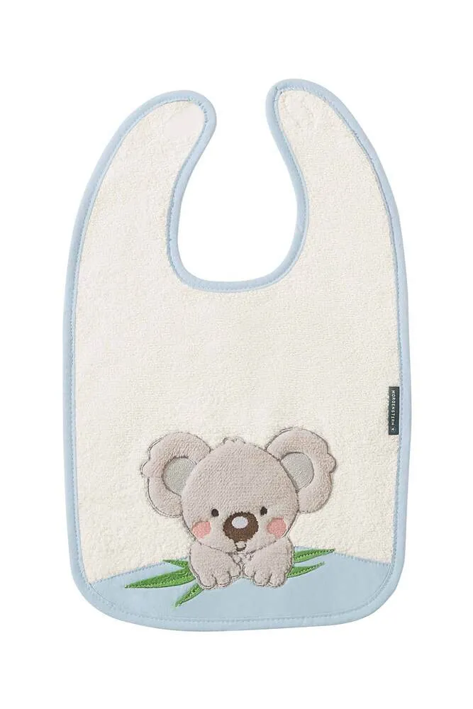 Kinderlätzchen, reine Baumwolle, Koala, blau