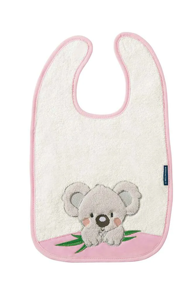Kinderlätzchen, reine Baumwolle, Koala, rosa
