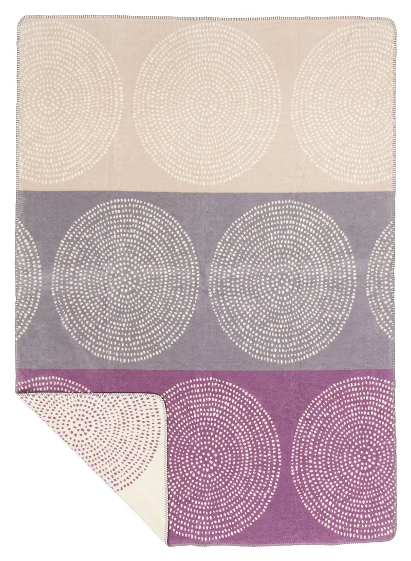Kuscheldecke Kreise aus Bio-Baumwolle – 150 × 200 cm, 4 Farben | Richter