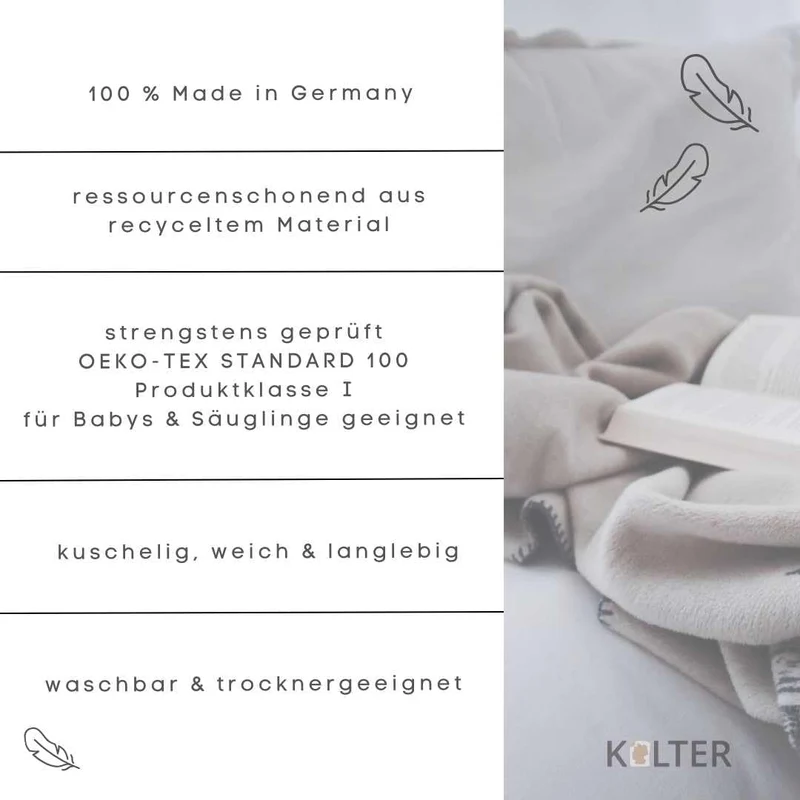 Papa Kuscheldecke – Bio-Baumwolldecke 150 × 200 cm | Kolter