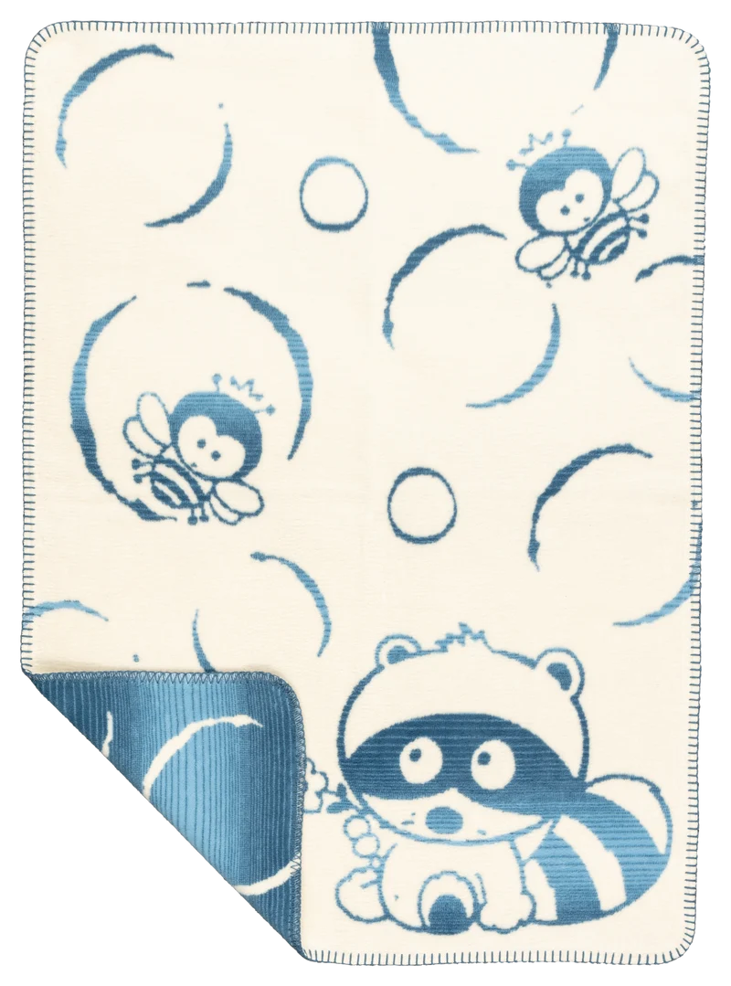 Bubbles Babydecke – Bio-Baumwolldecke 75 × 100 cm in 4 Farben | Richter