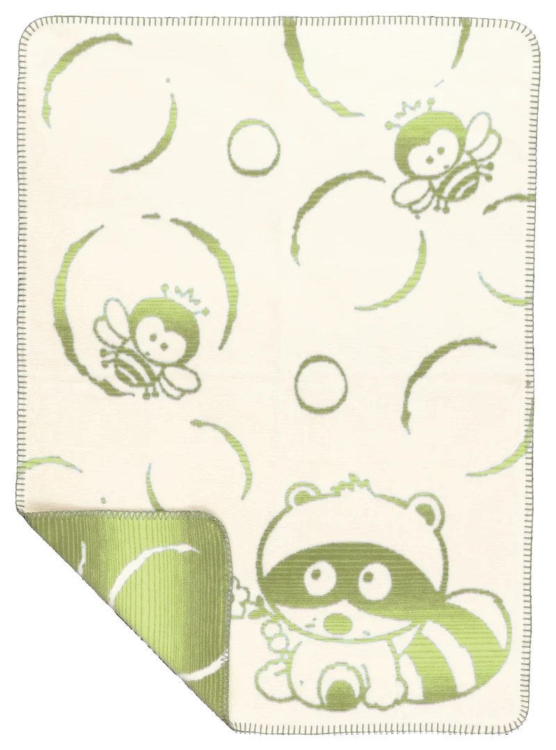 Bubbles Babydecke – Bio-Baumwolldecke 75 × 100 cm in 4 Farben | Richter