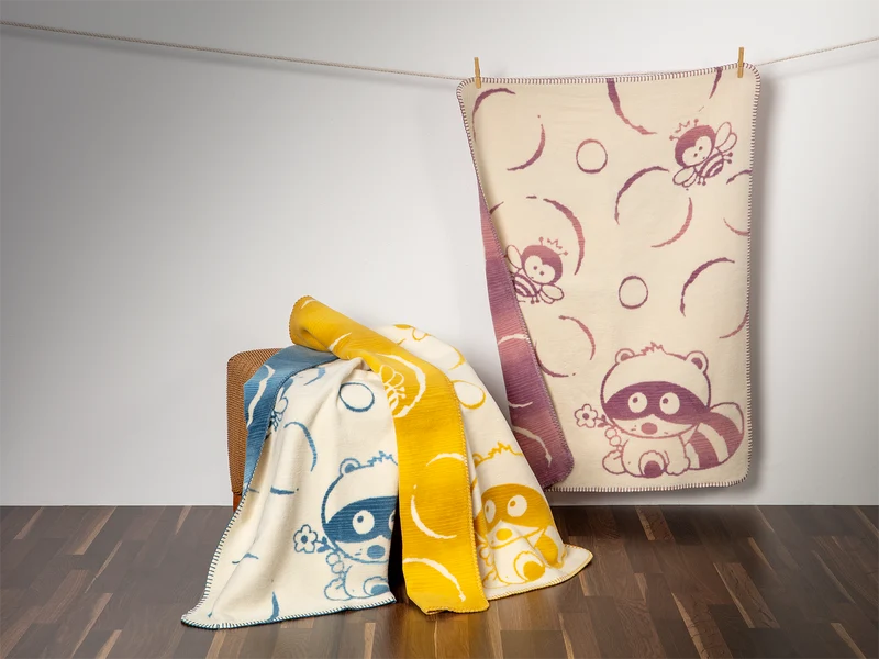 Bubbles Babydecke – Bio-Baumwolldecke 75 × 100 cm in 4 Farben | Richter