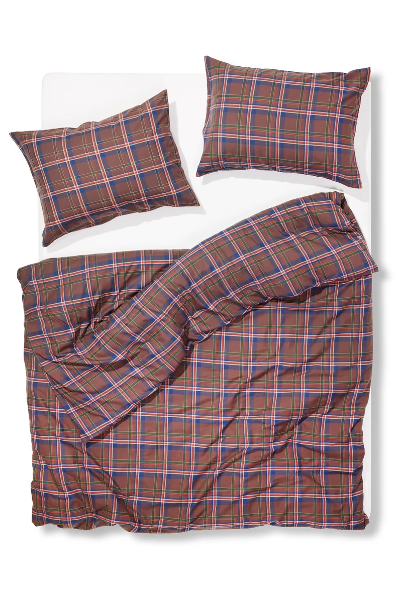 Glen Lodge 'Maloja Check' Yarn-Dyed Cotton Bedding