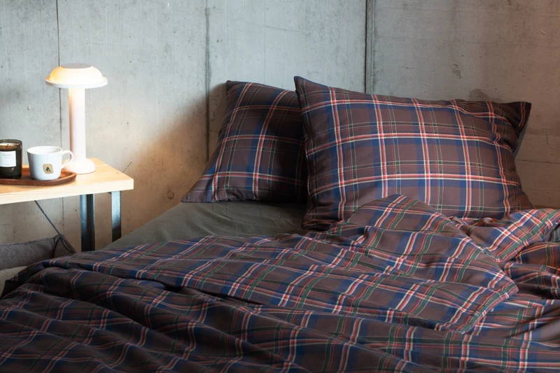 Glen Lodge 'Maloja Check' Yarn-Dyed Cotton Bedding