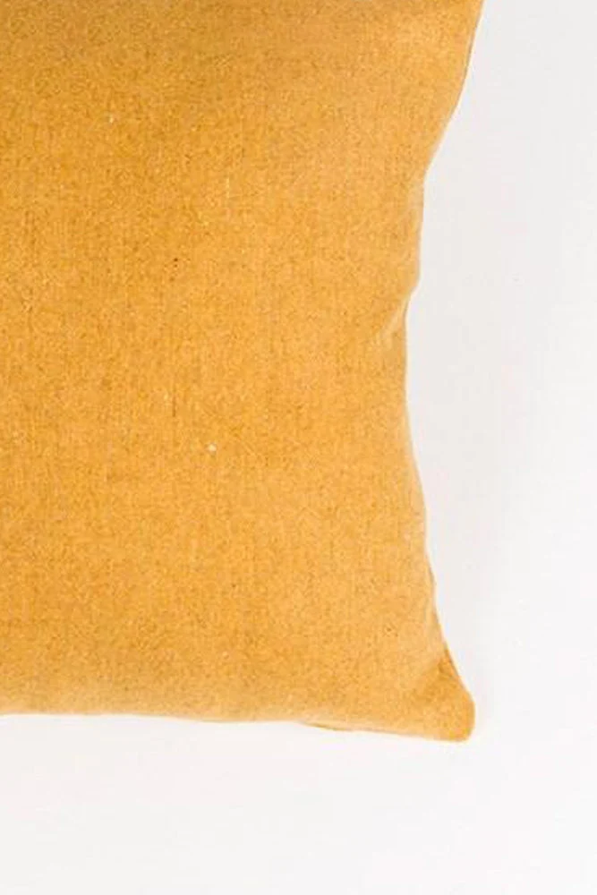 Recycled Wool Pillows & Floor Cushions "Clyde" - Yellow