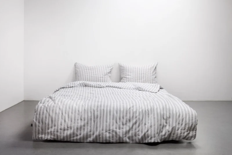Cotton Bedding "Casa Mare" in San Marino Blue Stripe