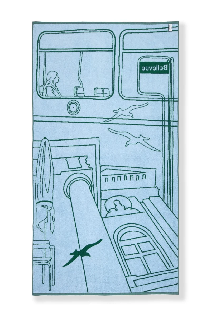Beach Towel “Bellevue” by Jade Comiskey - NZZ Bellevue x ZigZagZurich