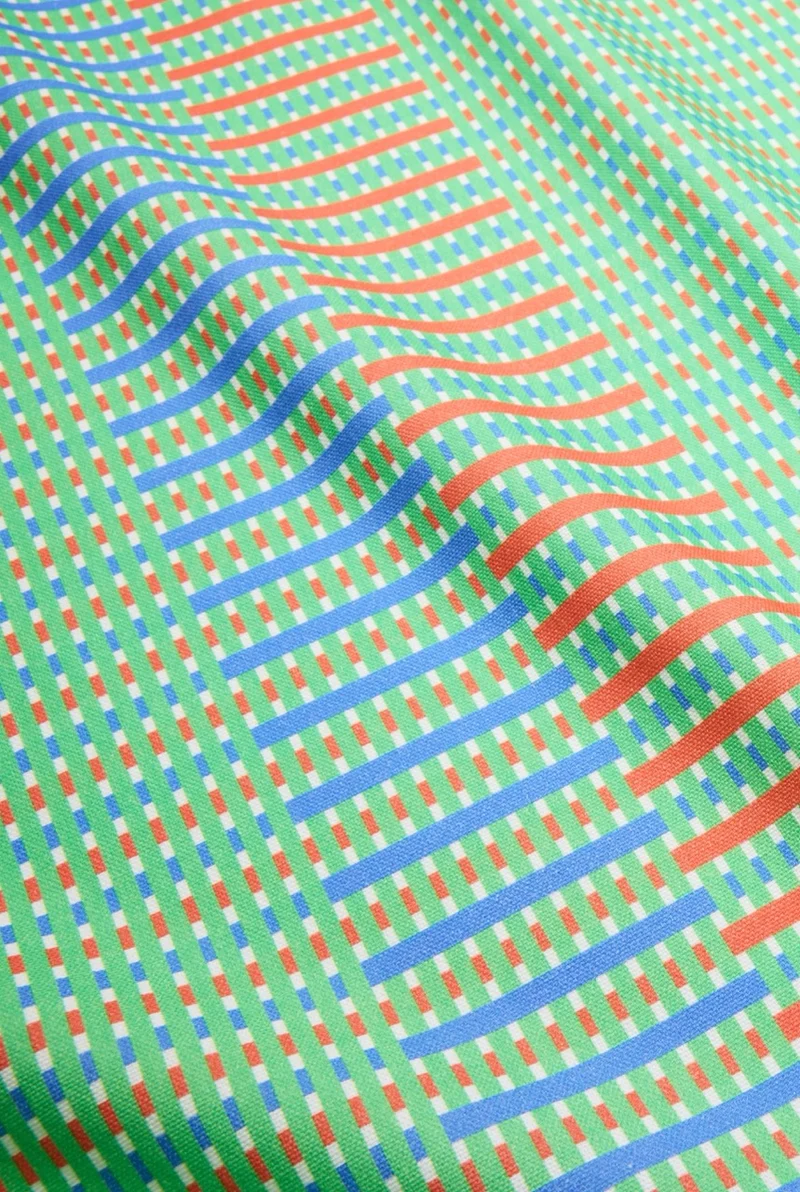 Artist Cotton Shower Curtain "RGB" by Christoffer Joergensen