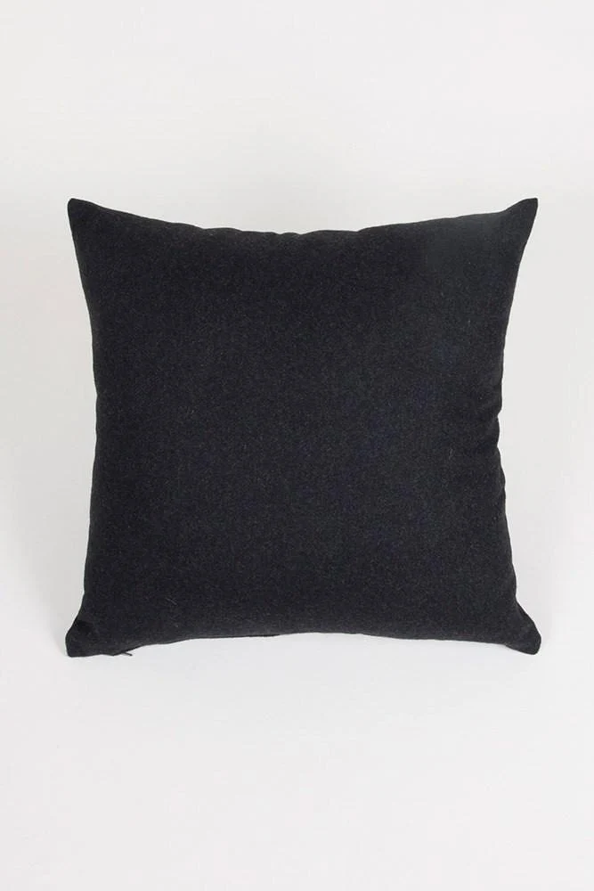Recycled Wool Pillows & Floor Cushions "Clyde" - Black