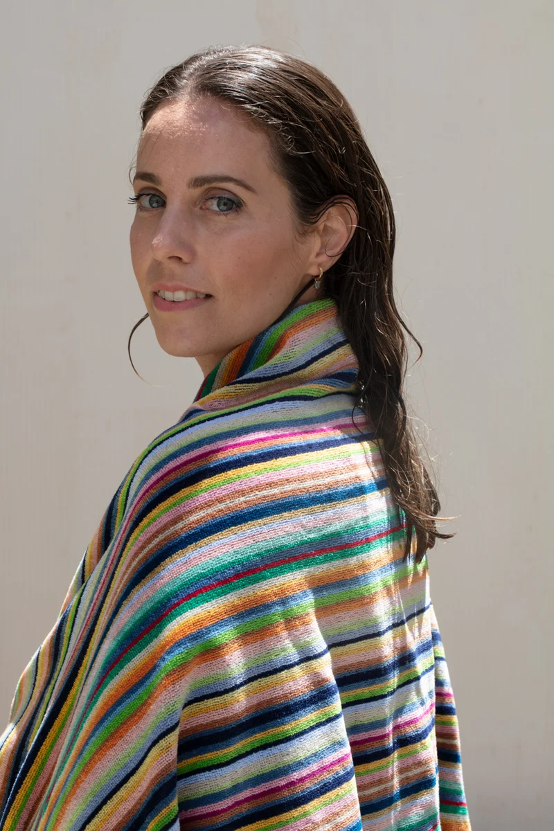 Beach Towel “Chromax” by Michele Rondelli - XL 100% Cotton