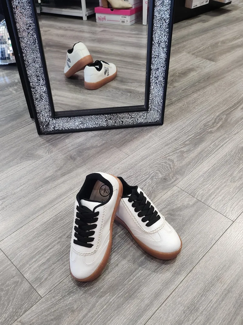 Jessie Bow Shoes (White/Black)